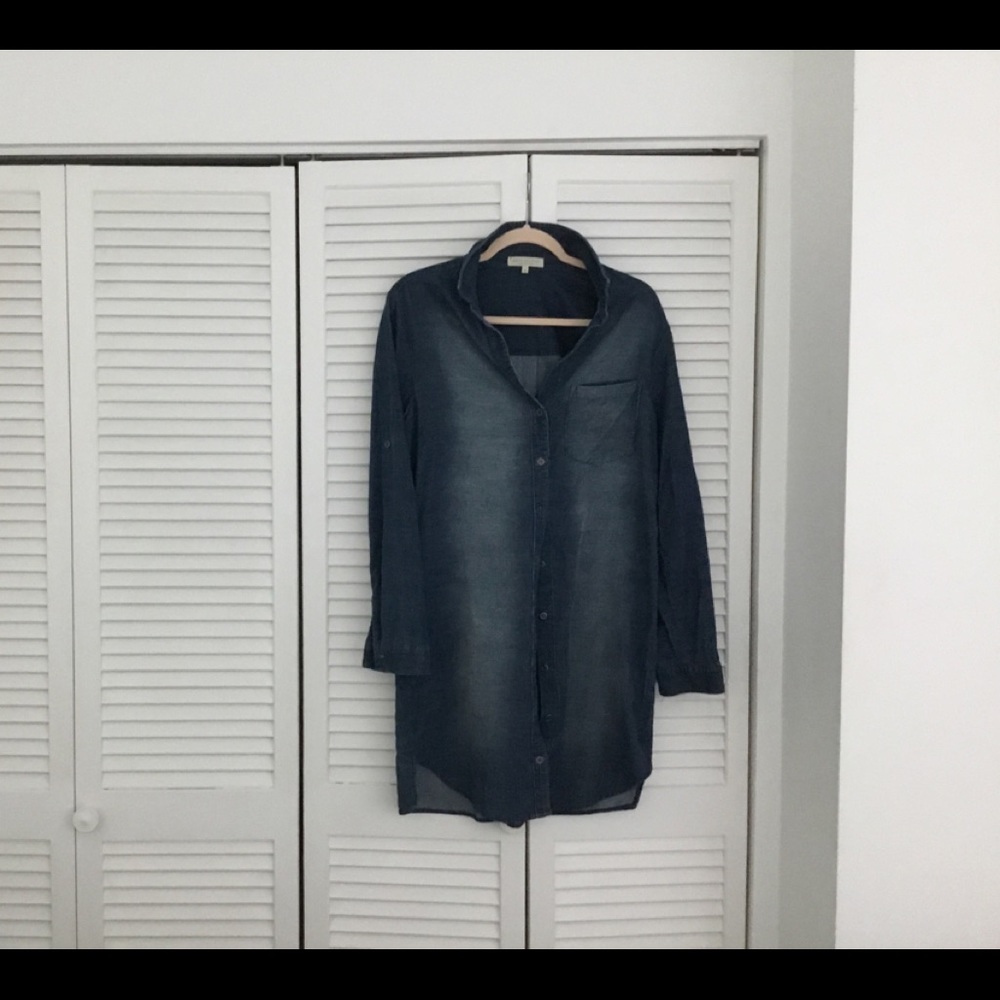 Side Stitch Los Angeles Corduroy Denim Dress